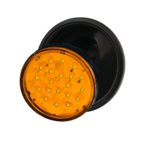 FARO 3100E - ELECTRONICO REDONDO 20 LED AMBAR UNIPOLAR BAIML