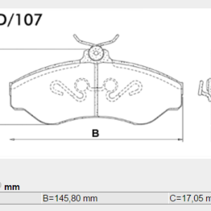 PASTILLA FRENO CHEV. BLAZER / S-10 4x2 4x4 FRAS-L