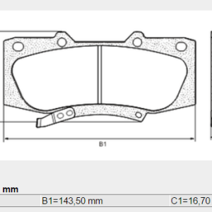 PASTILLA FRENO TOYOTA Hilux 2.5 (2008/…)