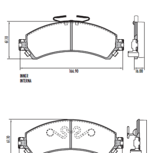 PASTILLA FRENO CHEVROLET S/AMIANTO FRAS-LE
