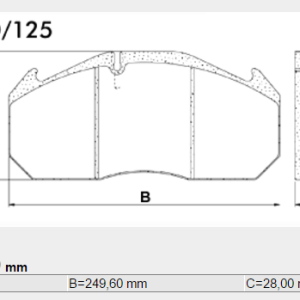 PASTILLA FRENO RENAULT 300 NA - 385 PRIVILEGE FRAS-LE