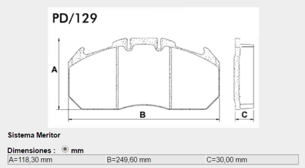 PASTILLA FRENO RENAULT Magnum AE-E-TECH-Premium FRAS-LE 370DCI