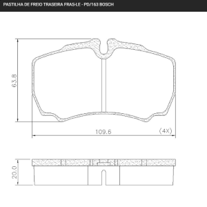 PASTILLA FRENO FORD TRANSIT- IVECO DAILY 55C16 (2011/..) DUAL FRAS-LE