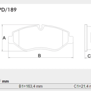 PASTILLA FRENO IVECO DAILY FRAS-LE