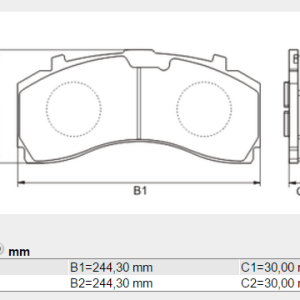 PASTILLA FRENO M.BENZ ACTROS 2010/.. DEL. FRAS-LE