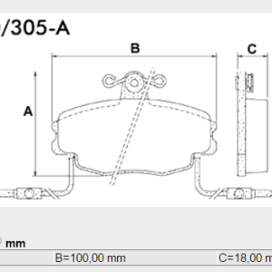 PASTILLA FRENO RENAULT FUEGO-CLIO N