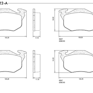 PASTILLA FREN CITROËN: Saxo 1.0 1.1 1.4; Saxo 1.6 VTL/ VTR/ VTS 16V; Saxo 1.5 D; Xantia 1.6i
