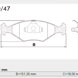 PASTILLA FRENO FIAT FRAS-LE