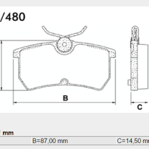PASTILLA FRENO FORD FOCUS FRAS-LE