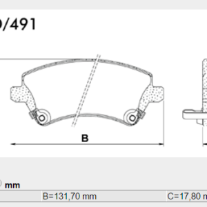 PASTILLA FRENO TOYOTA COROLLA S/AMIANTO FRAS-LE