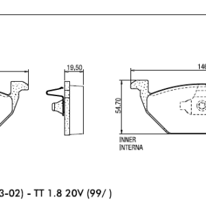 PASTILLA FRENO AUDI-SEAT-VW  FRAS-LE
