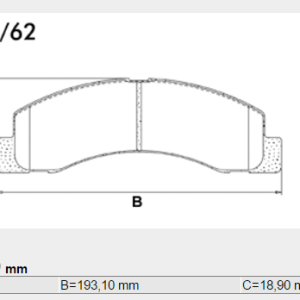 PASTILLA FRENO FORD F-100 S/AMIANTO FRAS-LE