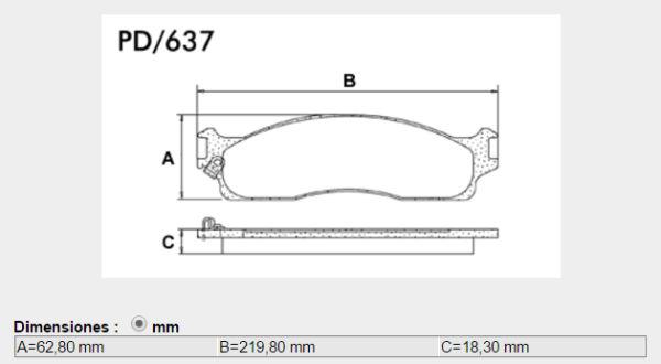 PASTILLA FRENO DODGE RAM 03/DELANTERA TRASERA FRAS-LE