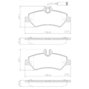 PASTILLA FRENO M. BENZ: SPRINTER 415 (2012/…) FRAS-LE
