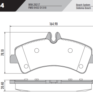 PASTILLA FRENO M.BENZ SPRINTER  FRAS-LE