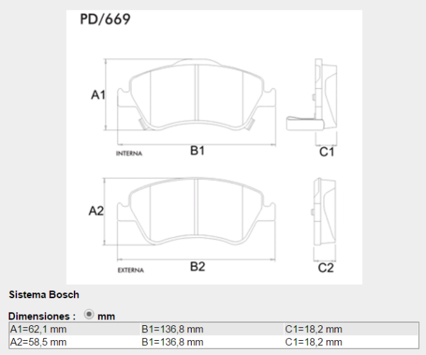 PASTILLA FRENO TOYOTA: Corolla (2008/…) FRAS-LE