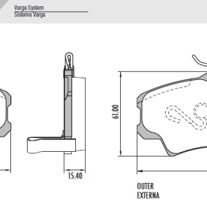 PASTILLA FRENO HONDA CIVIC S/AMIANTO FRAS-LE