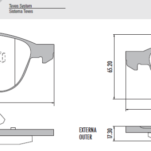 PASTILLA FRENO FORD ECOSPORT / FOCUS FRAS-LE