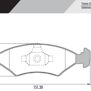 PASTILLA DE FRENO FORD COURIER/FIESTA 09/ FRAS-LE