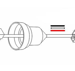 CAPUCHON C/CHICOTE BI-POLAR P/ 1800