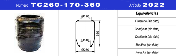 NEUMACARG FUELLE S.NEUM.NRO.TC260-170-360 (31-360)