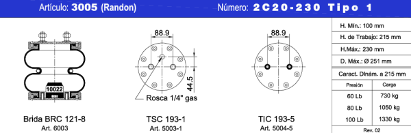 NEUMACARG CONJ. 2C20-230 (22) ( 2+2 ESPARR) T-1