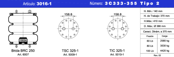 NEUMACARG CONJ. 3C333-355 2T 160 (33L)