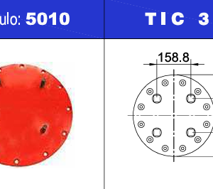 NEUMACARG TAPA INF (33) 4 ESPARRAGOS 1/2 160mm BOERO