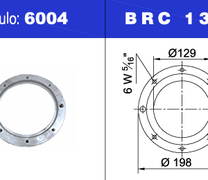NEUMACARG BRIDA ALUMINIO ARO SOLO FUELLE 23 CON 6 ALLEN 2 de 1/2