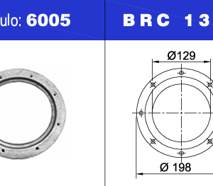 NEUMACARG BRIDA ALUMINIO ARO SOLO 8 AGUJ.FUELLE 23 BOERO