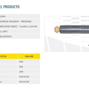 AMORTIG.M.BENZ 710 CAMION / OMNIBUS D.Y.T