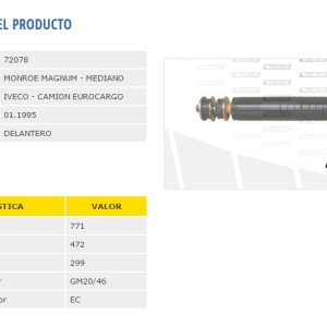 AMORTIG.FIAT IVECO EUROCARGO-CAVALLINO DEL FRIC ROT