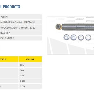 AMORTIG.FORD CARGO 1416 DELANTERO
