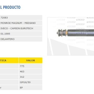 AMORTIG.FIAT IVECO EUROTRAKKER/EUROTECH 98036 MAGNUM
