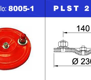 NEUMACARG TAPA (32)T300 SUP 140 ESPARRAGO 1/2 NIPLE 3/4 140 mm