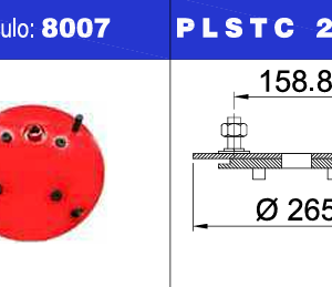 NEUMACARG TAPA SUP FUELLE 31 4 TORNILLOS 1/2 A 160mm
