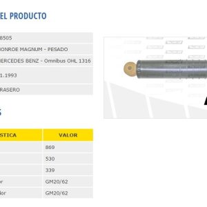 AMORTIG.M.BENZ OHL1316/1420 RENAULT / S.NEUMAT.FRIC-ROT
