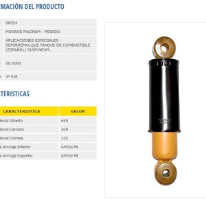 AMORTIG.SUSP.NEUM.TANQUE ESPAÑOL MONROE