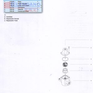 REPUESTO:PARCIAL VALVULA PROT.SOBREPRESION