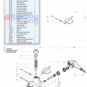 REPUESTO:PARCIAL DEL ACOPLE DE 2 LINEAS