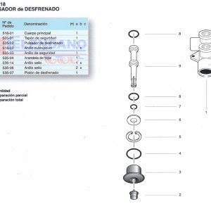 REPUESTO:PARCIAL P/PULSADOR TRILER
