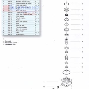 REPUESTO: PARCIAL VALV.560 RELAY